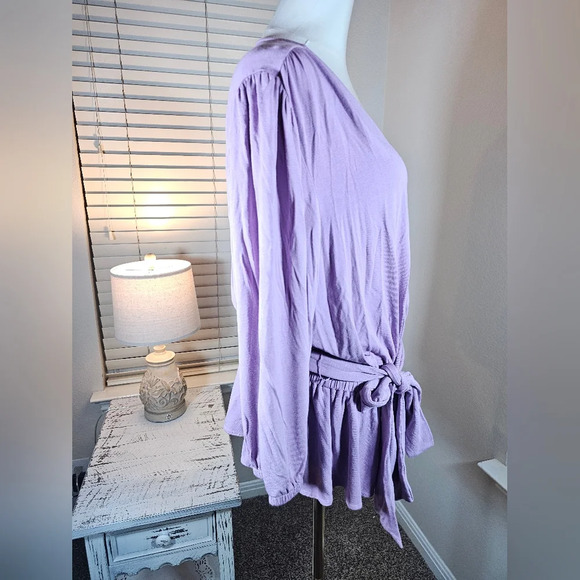 Lauren Ralph Lauren Women's Large  Jersey Peplum Blouse Scottish Black Label - Picture 10 of 14